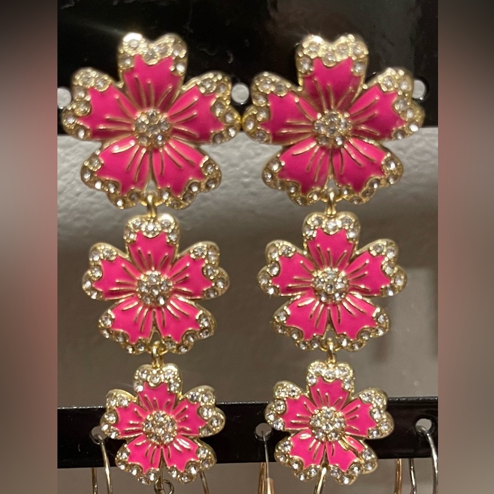 Flower earrings